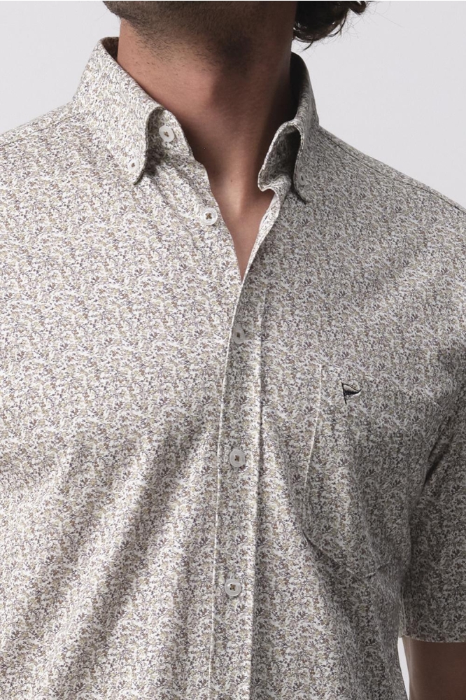 RANGER OVERHEMD KM 096156 4016 LIME CREAM DESSIN